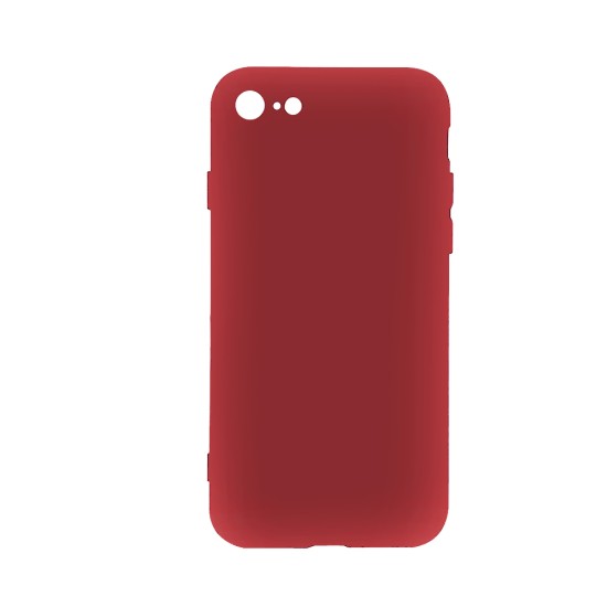 Capa de Silicone com Moldura de Câmera para Apple iPhone 7g/8g Vermelho